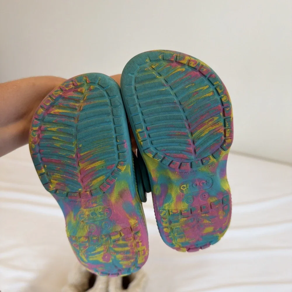 Crocs Tie Dye‎ Place Boots And Cat & Jack Boots Girls Size 9 Shoes Lot Of 3